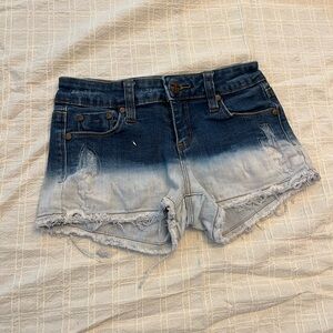 Tractr Blue and White Gradient Shorts